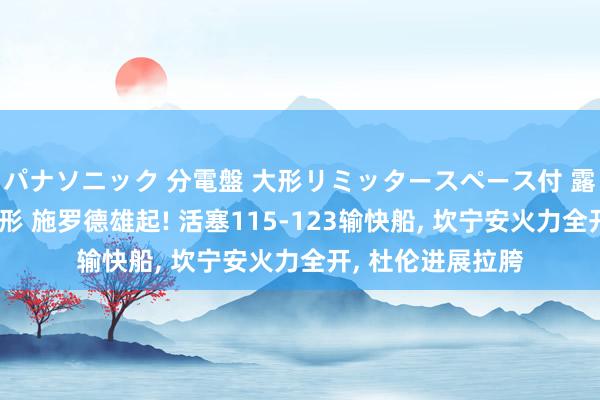 パナソニック 分電盤 大形リミッタースペース付 露出・半埋込両用形 施罗德雄起! 活塞115-123输快船, 坎宁安火力全开, 杜伦进展拉胯
