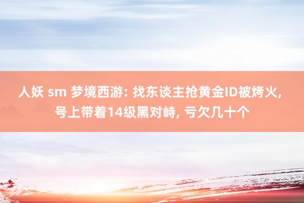 人妖 sm 梦境西游: 找东谈主抢黄金ID被烤火, 号上带着14级黑对峙, 亏欠几十个